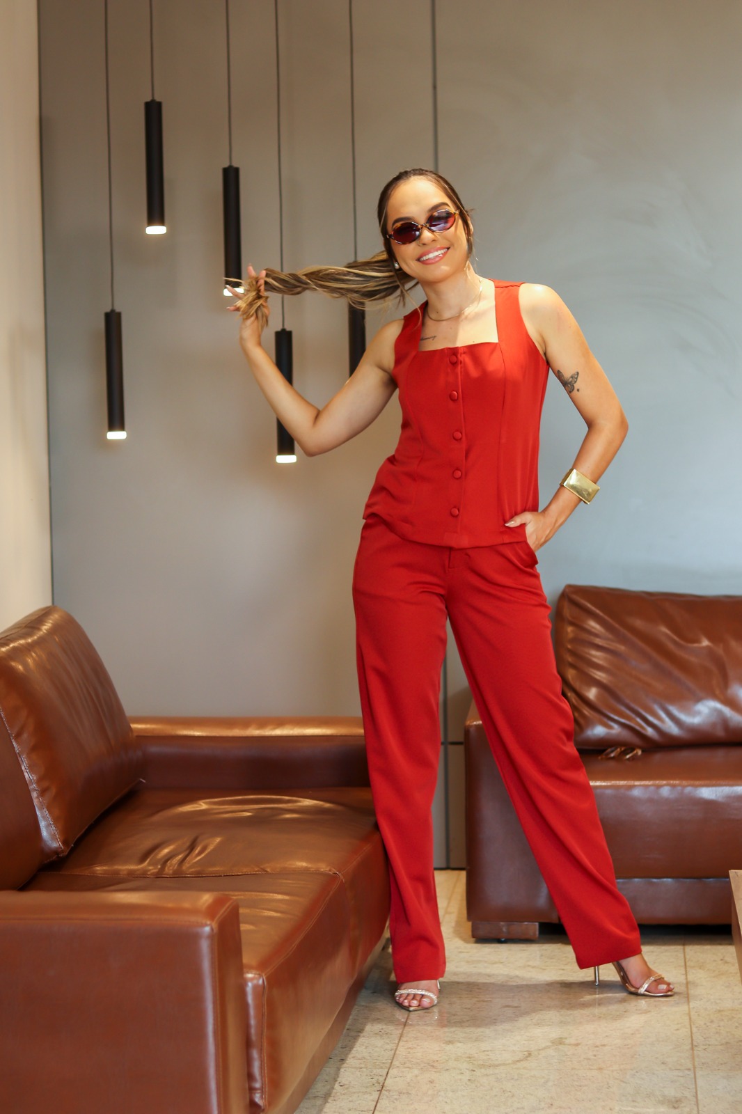 Conjunto Eliana Vermelho